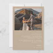 Timeless Vines Monogram Crest Wedding Photo Dankeskarte (Rückseite)