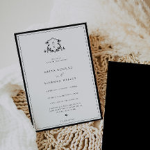 Timeless Vines Monogram Wedding Crest