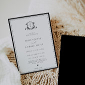 Timeless Vines Monogram Wedding Crest Einladung