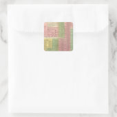 Timeline Roman Rulers Quadratischer Aufkleber (Tasche)