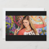 Timeline Schwarz-Graue Abschluss-Einfärbung Ankündigung (Rückseite)