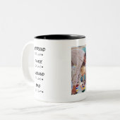 Timeline Vater Pater Valentinstag Foto Zweifarbige Tasse (Vorderseite Links)