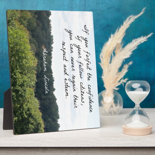 Timely Zitat von Abraham Lincoln Fotoplatte (Seite)