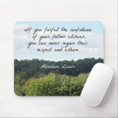 Timely Zitat von Abraham Lincoln Mousepad (Mit Mouse)
