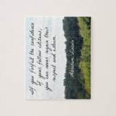 Timely Zitat von Abraham Lincoln Puzzle (Vertikal)