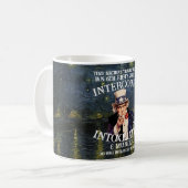 TimeMachine Travel Vacations Jan 6th Riots Time Kaffeetasse (Vorderseite Links)