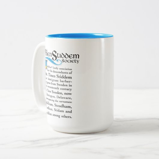 Timen Stiddem Society Coffee Tasse (Vorderseite Links)