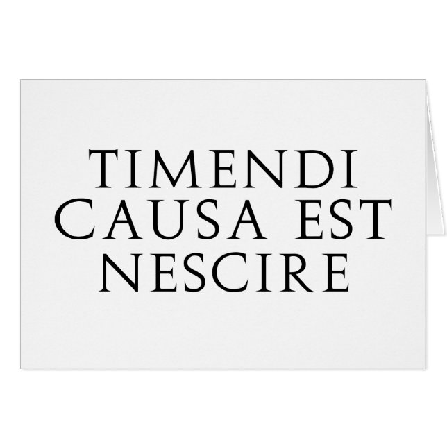 Timendi Causa (Vorderseite (Horizontal))