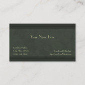 Timepiece-grüne Visitenkarte (Rückseite)