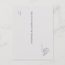 Timepiece- Minimalist Union Witness Postcard Postkarte