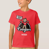 Timer Creek Elementary Cougar Mascot T - Shirt (Vorderseite)