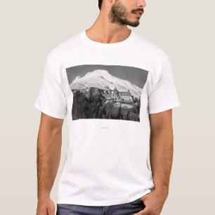 Timerline Häuschen und Mt.-Hauben-Fotografie T-Shirt