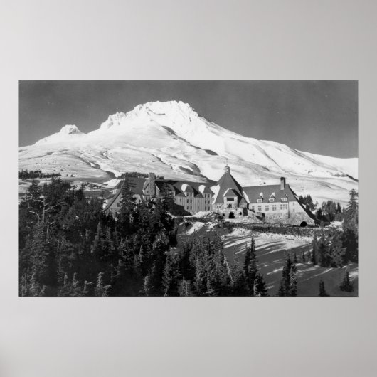 Timerline Lodge und Mt. Hood Fotograf Poster (Vorne)