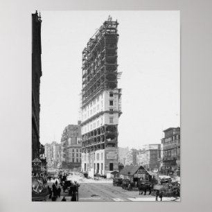 Times Gebäude Under Construction, New York: 1904 Poster