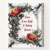 Times I Was Right Gothic Notizblock (Rückseite)