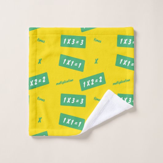 Times on yellow learning waschlappen (Waschlappen)