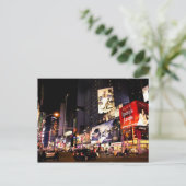 Times Sq Billboards Postkarte (Stehend Vorderseite)