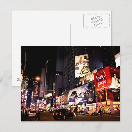 Times Sq Billboards Postkarte (Vorne/Hinten)