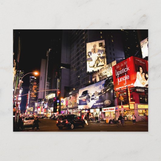 Times Sq Billboards Postkarte (Vorderseite)