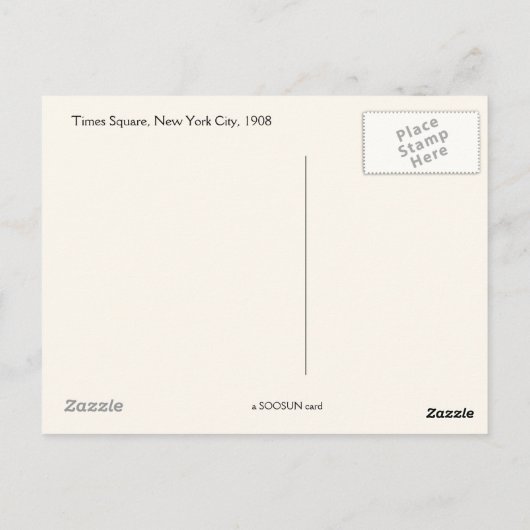 Times Square 1908 Postkarte (Rückseite)