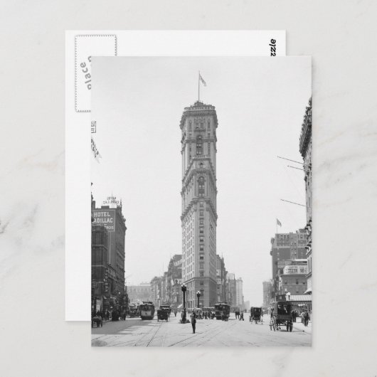 Times Square, 1908 Postkarte (Vorne/Hinten)