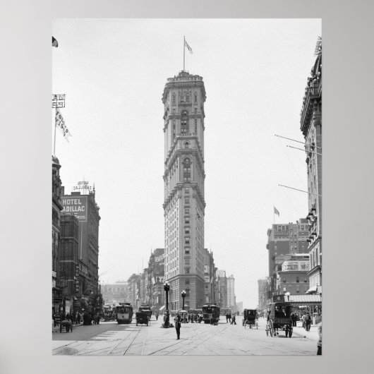 Times Square, 1908. Vintages Foto Poster (Vorne)
