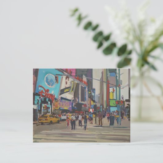 Times Square 2012 Postkarte (Stehend Vorderseite)