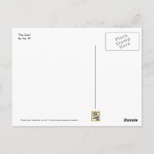 Times Square Art Postkarten (Rückseite)