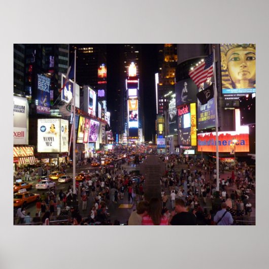 Times Square at Night Poster (Vorne)