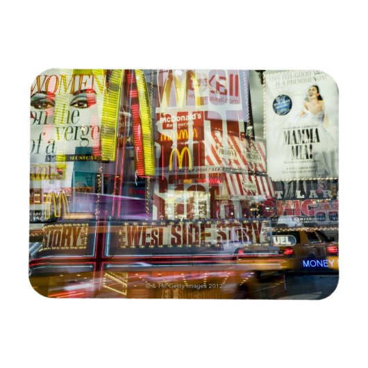 Times Square bei Twilight Magnet (Horizontal)
