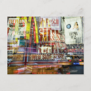 Times Square bei Twilight Postkarte