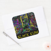 TIMES SQUARE BLACK KUSH QUADRATISCHER AUFKLEBER (Umschlag)