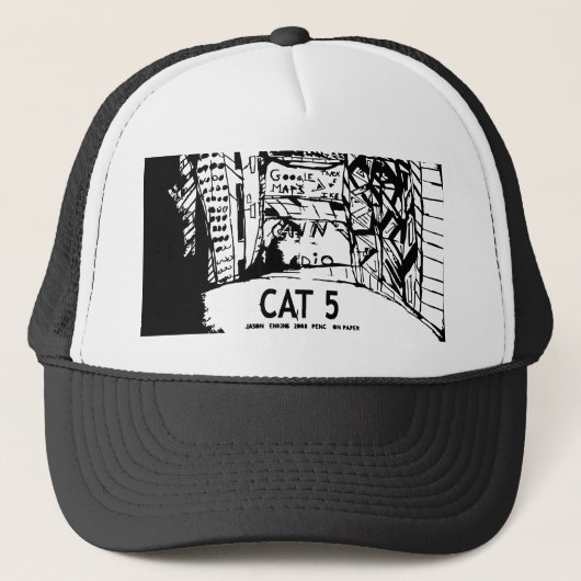 TIMES SQUARE CAT 5 TRUCKERKAPPE (Vorderseite)