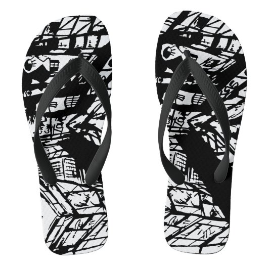 TIMES SQUARE CNBC BADESANDALEN (Fußbett)