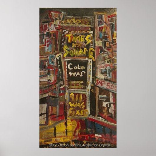 TIMES SQUARE COLD KRIEG POSTER (Vorne)
