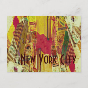 Times Square, Collage of New York City Postkarte