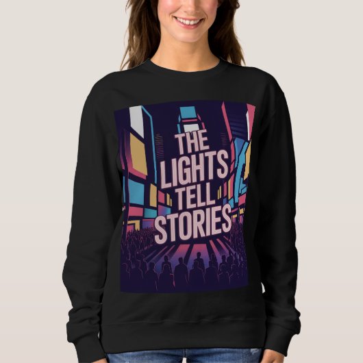 Times Square Glow Nights New York Sweatshirt (Vorderseite)