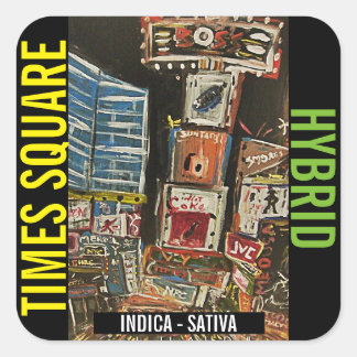 TIMES SQUARE HYBRID QUADRATISCHER AUFKLEBER
