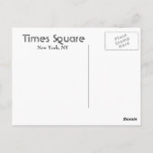 Times Square in Manhattan Postkarte (Rückseite)