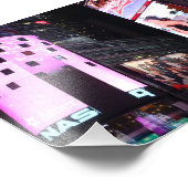 Times Square in New York City (pink) Fotodruck (Ecke)