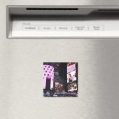 Times Square in New York City (pink) Magnet (In Situ (Geschirrspüler))