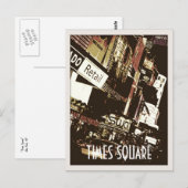 Times Square Kunstpostkarten Postkarte (Vorne/Hinten)