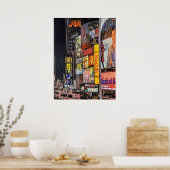 Times Square leuchtet New York City Poster (Küche)