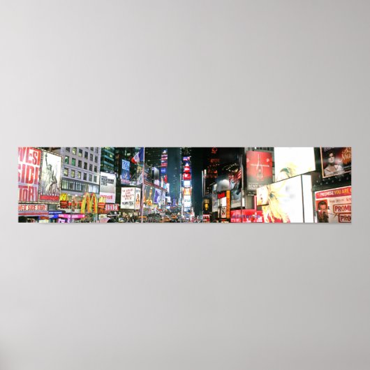 Times Square nachts Poster (Vorne)
