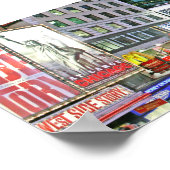 Times Square nachts Poster (Ecke)