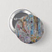 Times Square New York City Button (Vorne & Hinten)
