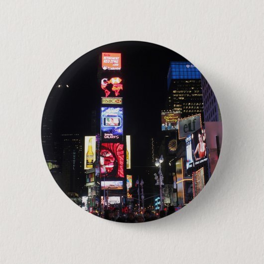 Times Square New York City Button (Vorderseite)