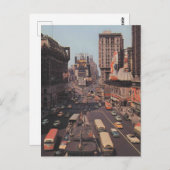 Times Square, New York City in den 1950er Jahren V Postkarte (Vorne/Hinten)