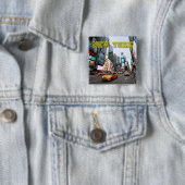Times Square New York City USA Button (Beispiel)