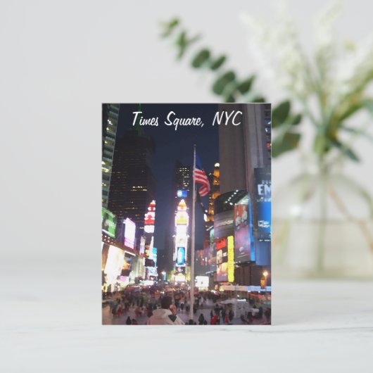 "Times Square, New York City, USA" CricketDiane A Postkarte (Stehend Vorderseite)